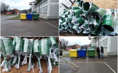 Нови парковски канти и контејнери за селекција на отпад