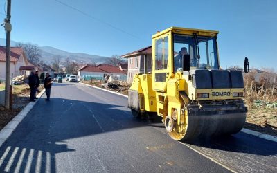 Заврши изградбата на три улици во населба Пролет